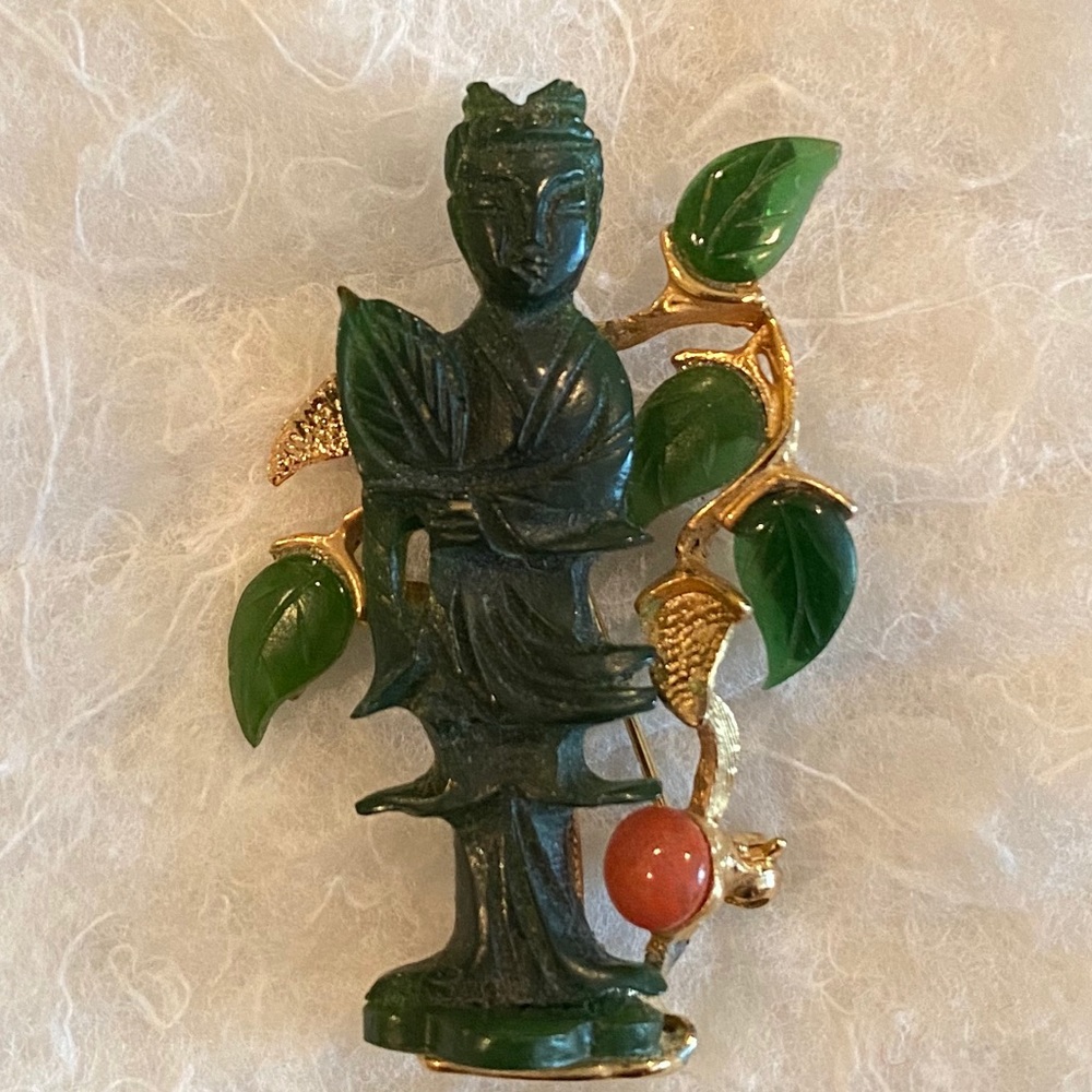 Jade Brooch